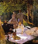 Le Déjeuner sur l'herbe, Monet 1865
